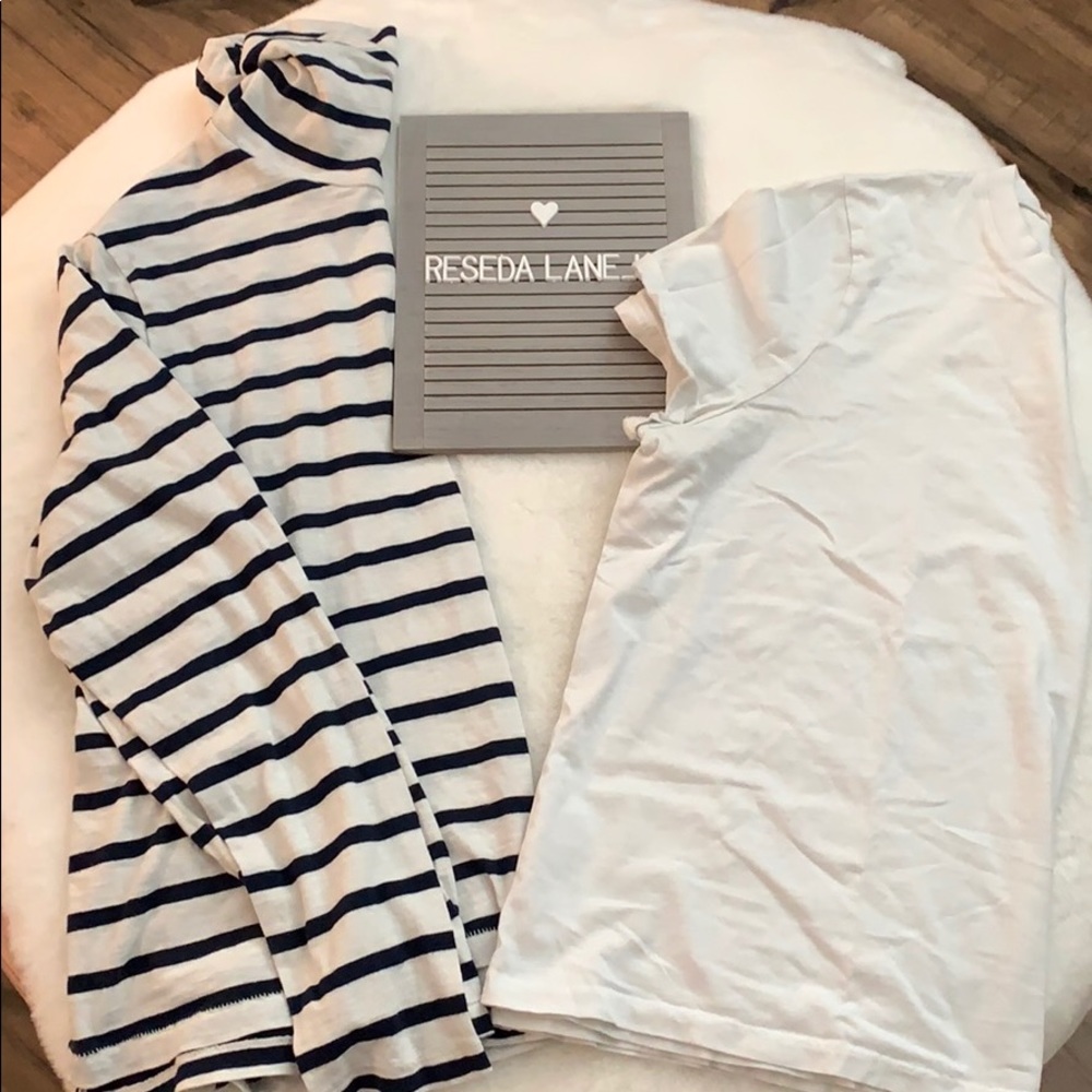 BUNDLE- Madewell Tee & Madewell Turtle Neck